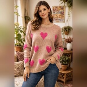 Romantic Boho Heart Sweater | Mini Market Vintage Classics | Valentine’s Day Re